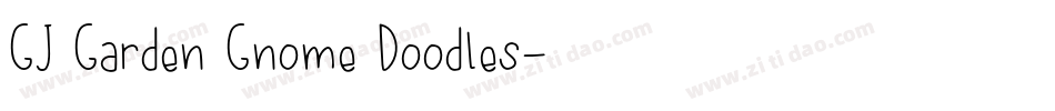GJ Garden Gnome Doodles字体转换